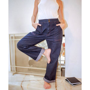 Wyllis Wide Jeans Size Size S Vintage Retro High Waist‎ Trinny Flares NWOT